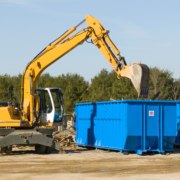 how many times can i have a residential dumpster rental emptied in Saratoga IN